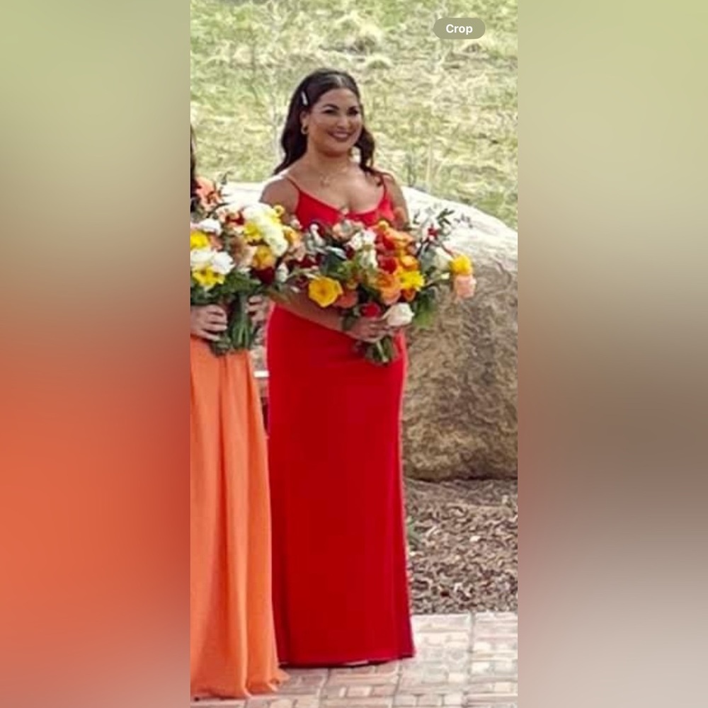 Db Studio Crepe Keyhole Sheath With Side Slit - image 5